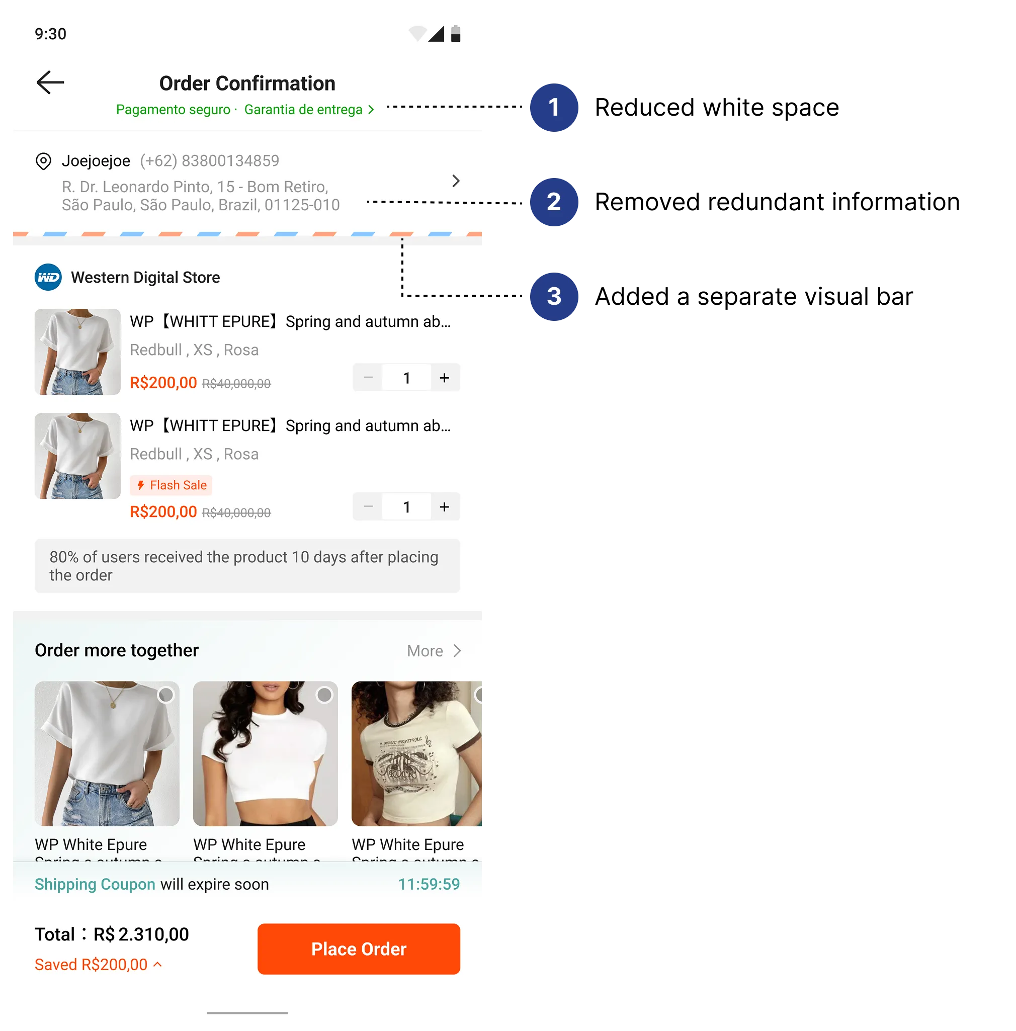 Optimize screen efficiency — after