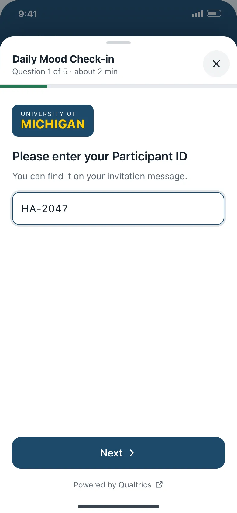 Qualtrics survey overlay