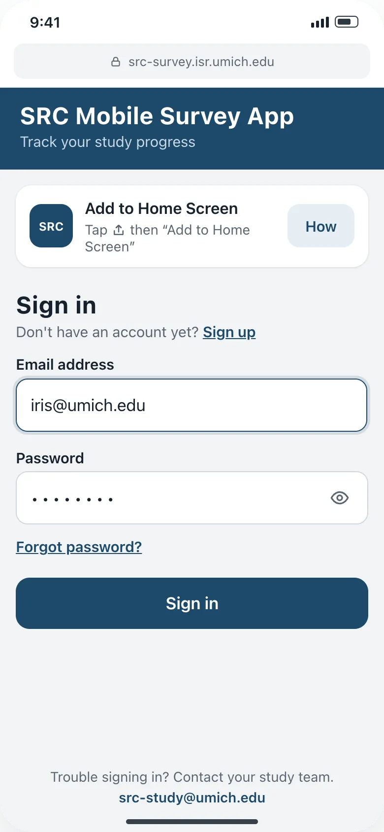 Sign in