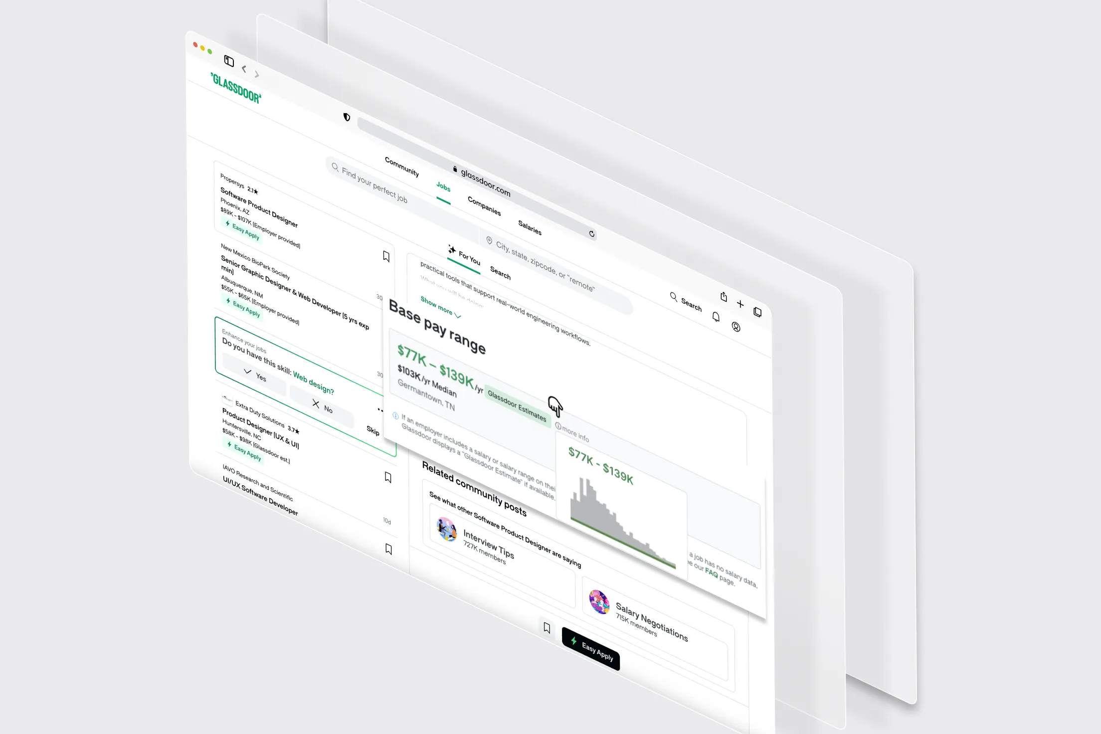 Glassdoor job details page cover